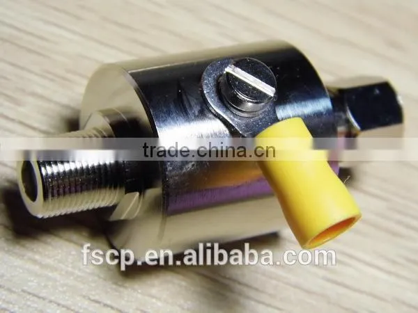 Gas Discharge Tube Lightning arrester with F coaxial connector