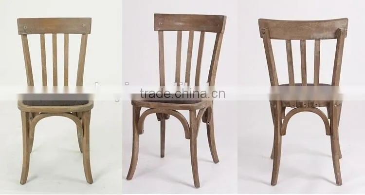 Antique French style fabric seat dining table and chair/ restaurant dining sets(CH-272-OAK,DT-413-OAK)