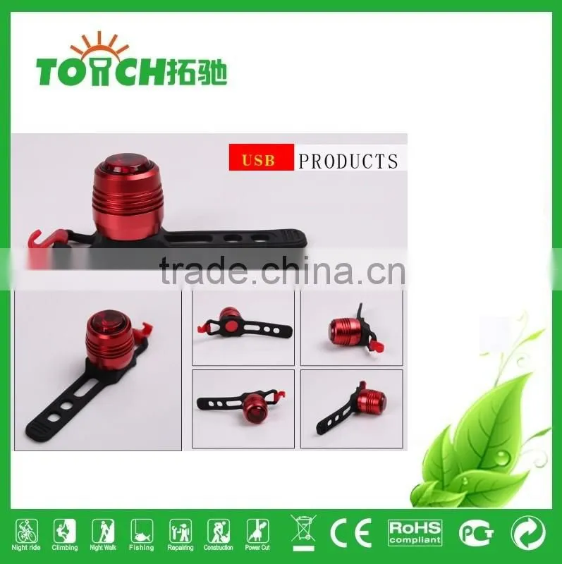 USB rechargeable bicycle light LED bicycle light aluminum LED light