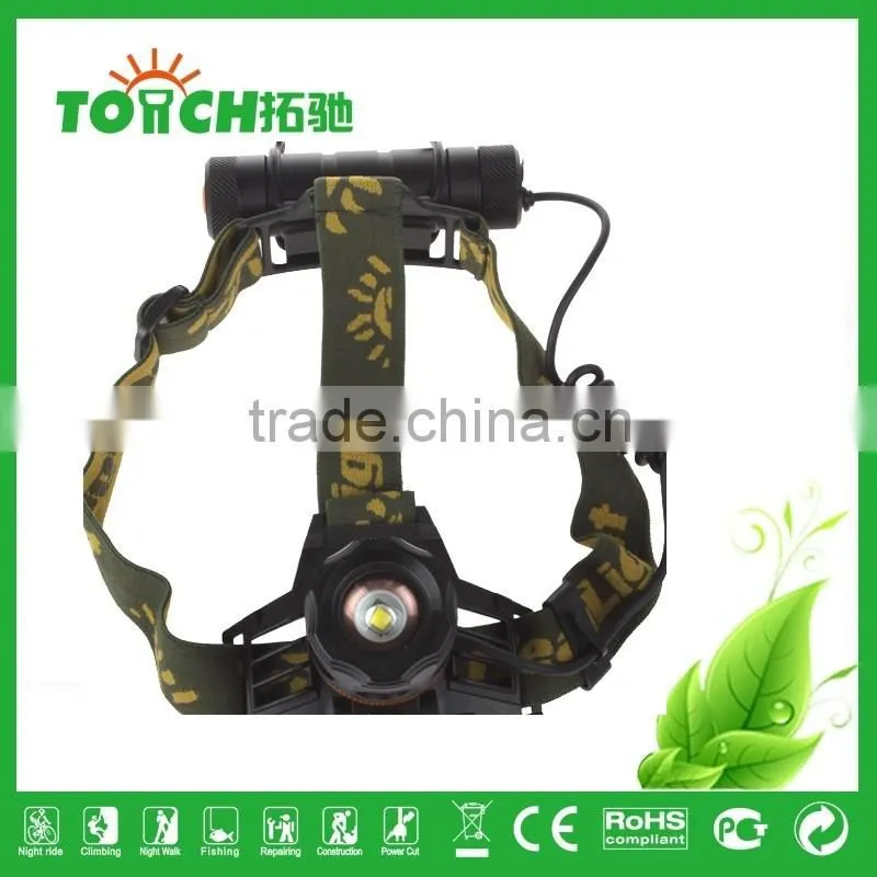 Multifunction headlamp Focusing Zoomable super bright Headlights T6 Aluminum Alloy Flashlight Outdoor Night Riding/Hunting