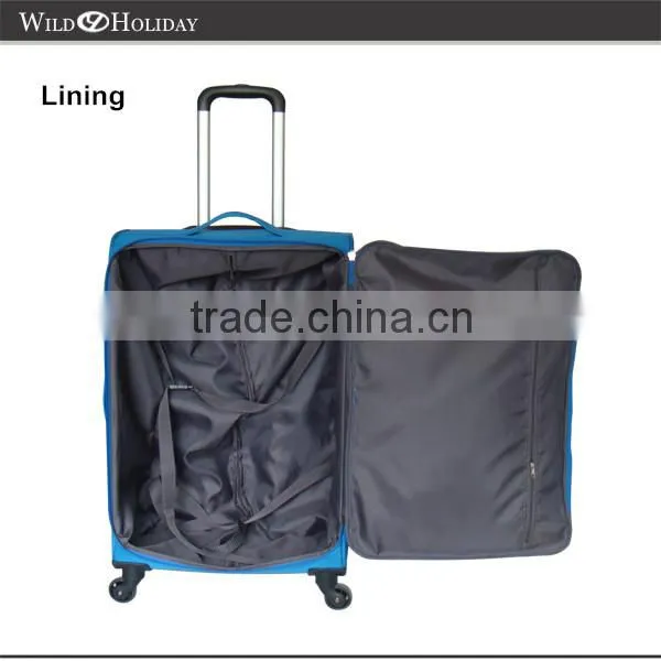New design shinySuper Light weight trolley luggage set