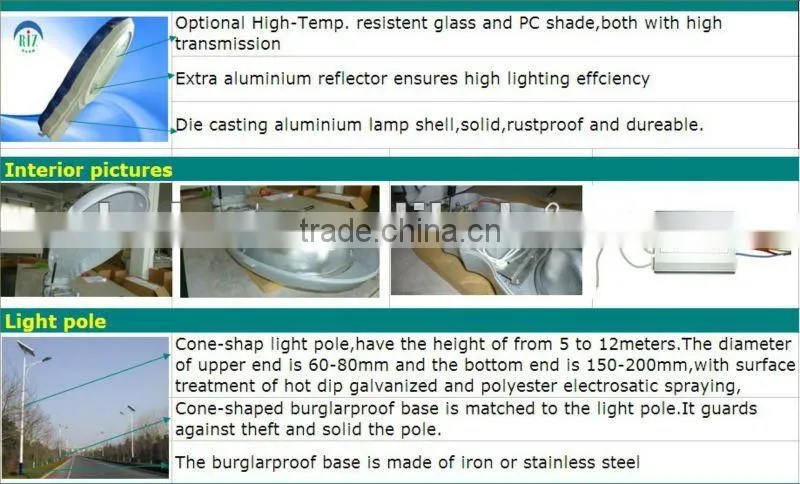 40w-150w solar induction streetlights