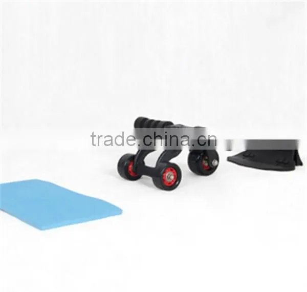 Original Three Ab Wheel Roller With ab Mat Fitness Exerciser Abdomonal Abs Wheels