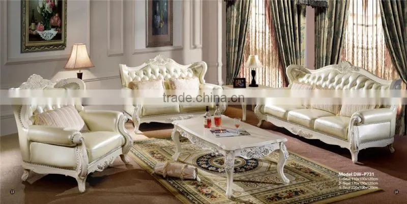 Antique appearance leather living room sofa l shaped sofa prices italian style sofa set living room furniture