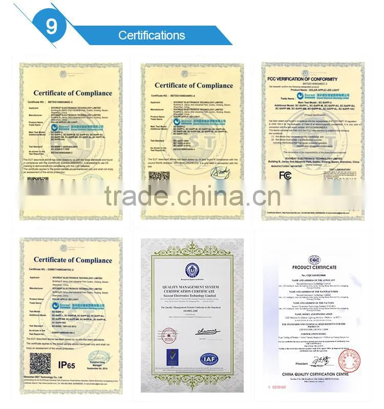 PC Lampshade Material and Solar Power Supply solar street light