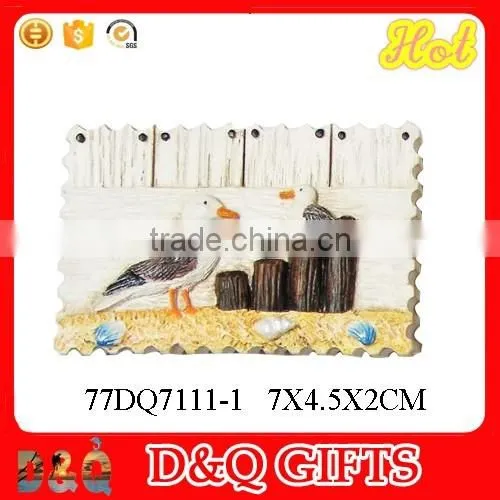 Hot sale 3D nautical seagul fridge magnet
