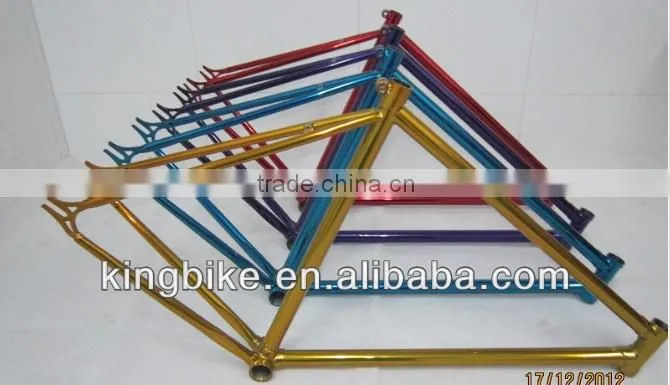 luminous paint bicycle frame and fork