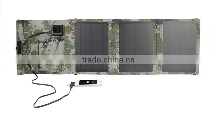 Newest Product 2016 Technology Foldable 15W Mobile Phone Solar Charger