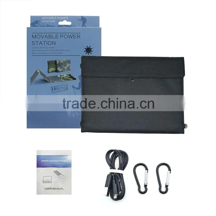 Newest Product 2016 Technology Foldable 15W Mobile Phone Solar Charger