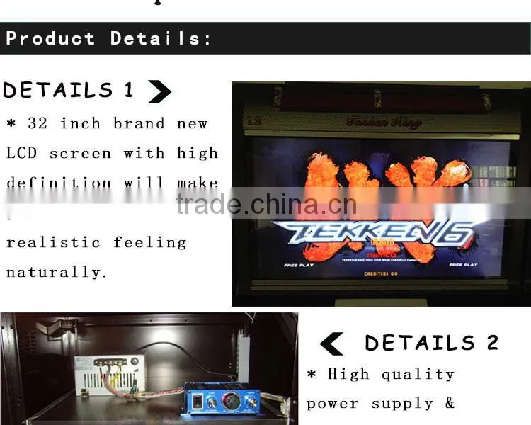 Tekken 6 Cheap Arcade Cabinet Fighting Game Machine