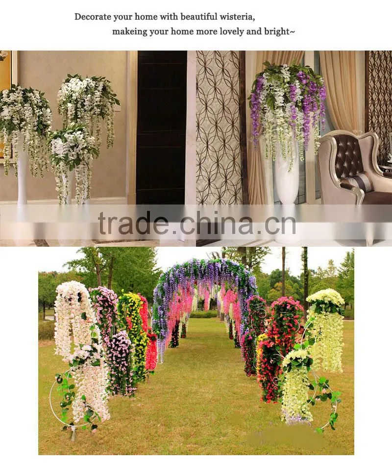 artificial flower wholesale silk flower wisteria