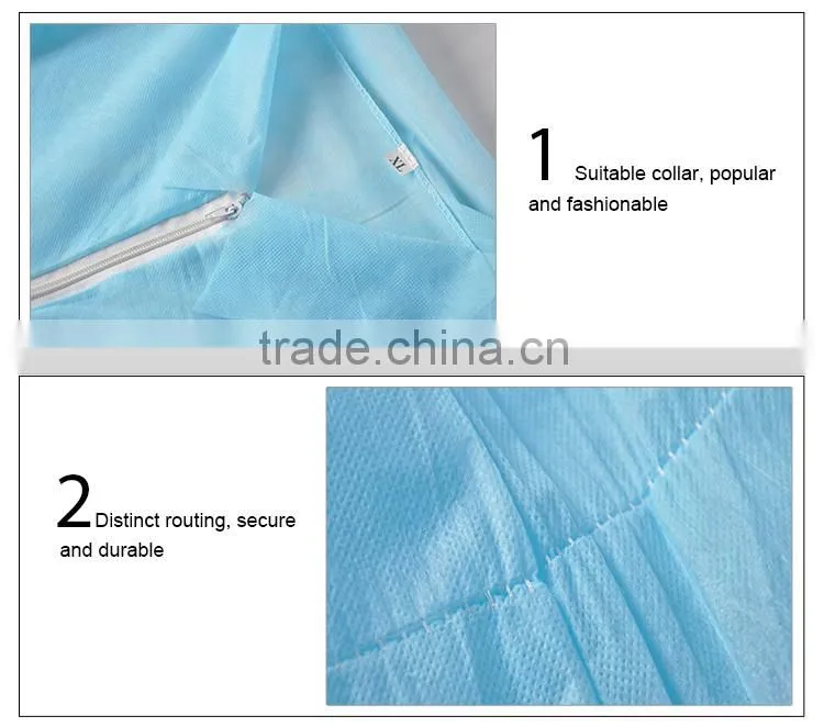 Popular Nonwoven Doctor Breathable Anti-oil Lab Coat