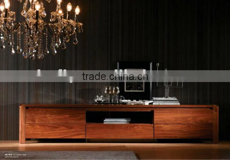 Modern solid wood living room wall unit