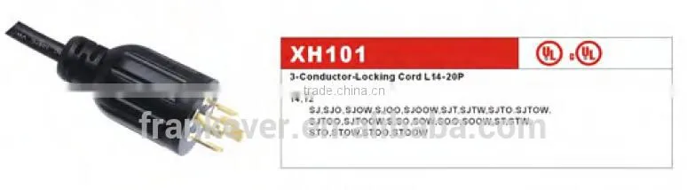 Amercia NEMA L14-20P UL power cord