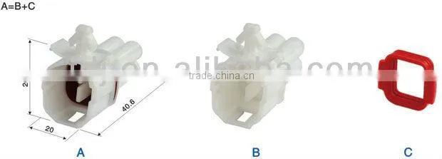 auto 4 pin male waterproof connectors car wire connectors