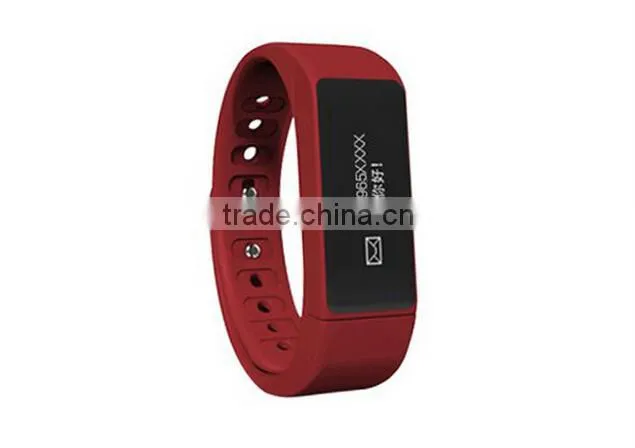 i5 plus smart wristband bracelet bluetooth 4.0 three color red,black,deep blue