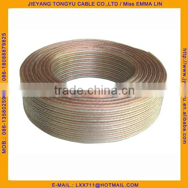 Transparent Speaker Wire 22awg speaker cable