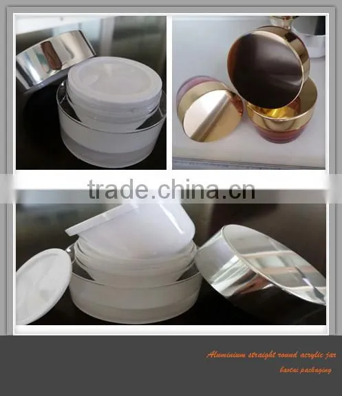 New Arrival Aluminum Cover 15g 30g 50g Plastic Acrylic Cosmetic Jar