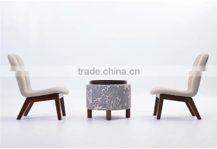 2016 Hot sale Creative fabric round Change shoe stool Y397