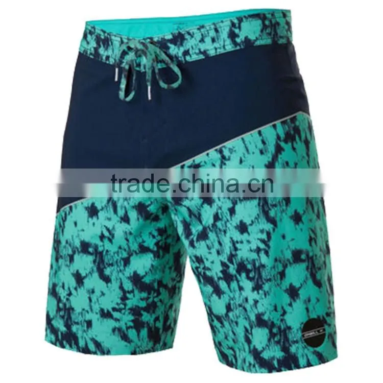 Long Lycra Neoprene Swim Shorts Beach Printed Swimming Pants For Man