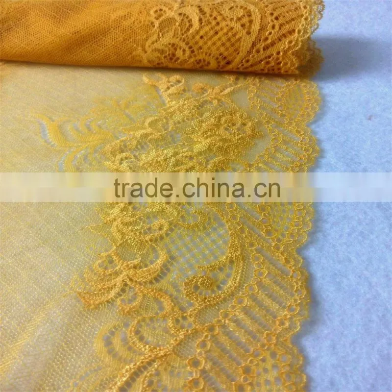 2016 New arrival floral print lace jacquard lace fabric for underwear