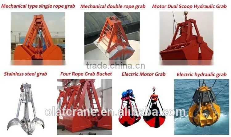 Customizable crane mechanical type double rope grab bucket