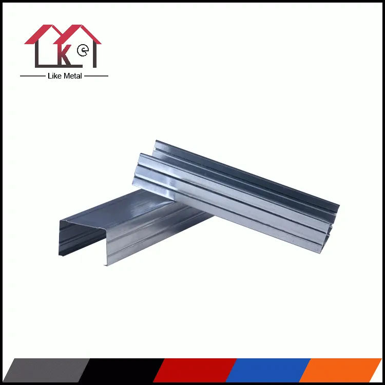 Drywall light steel keel C metal studs U track furring channel factory
