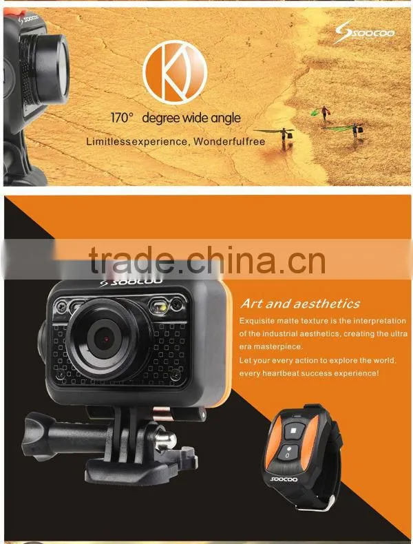 extream sports mini dv full hd 1080P underwater 60m SOOCOO S60 mini action sport camera
