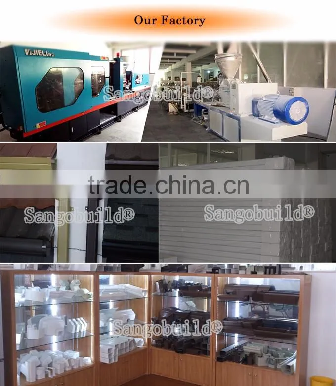 White Plastic Building Material Manufacture PVC Rain Gutter For Sale