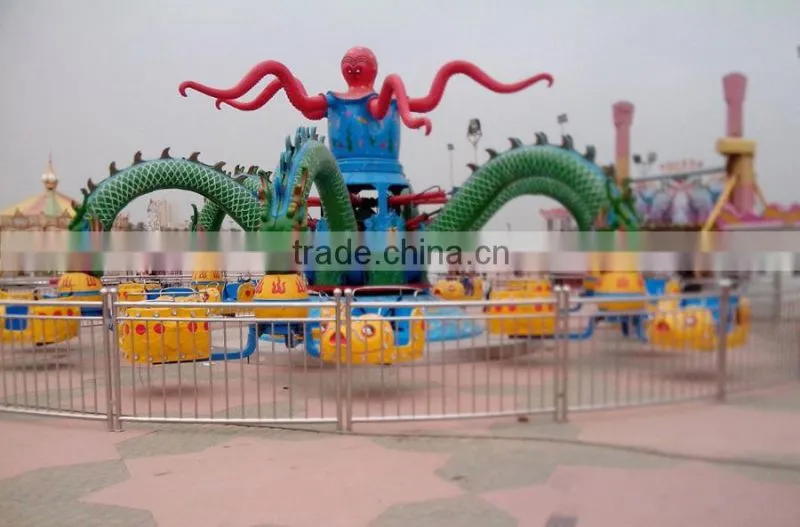 top quality cheap amusement rides,rotating big octopus rides in amusment park for kids