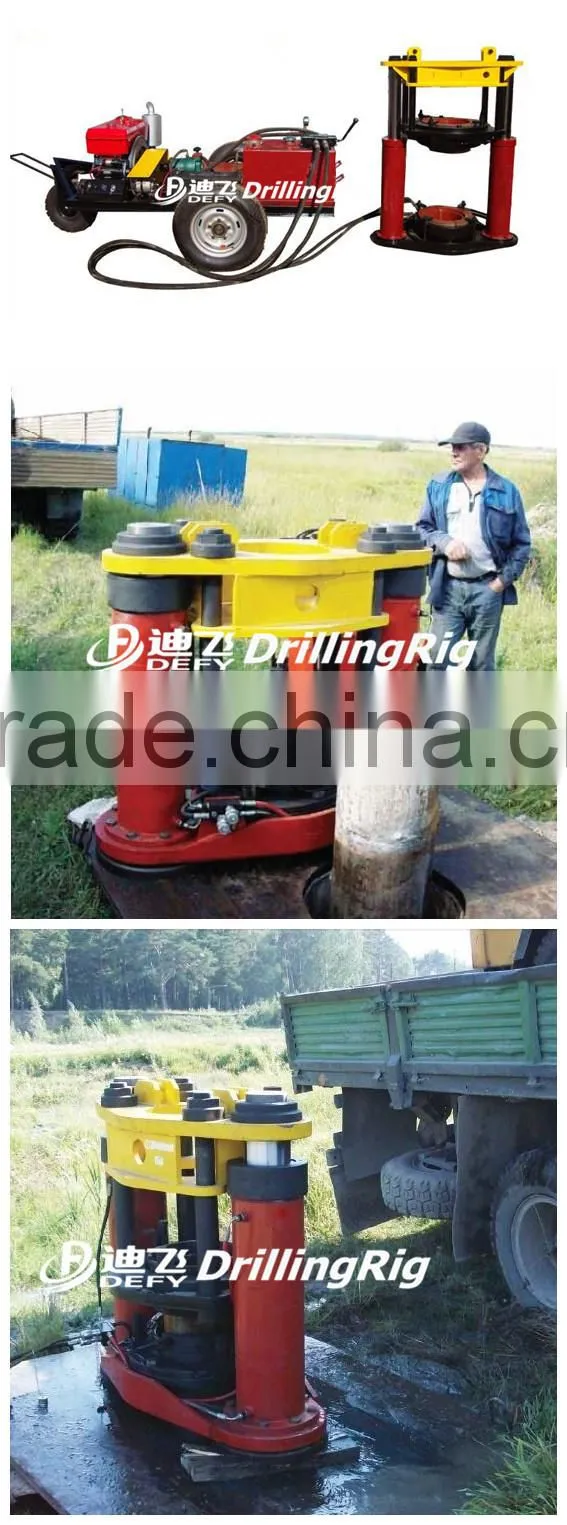 Strong trailer type casing, drill pipe pulling machine