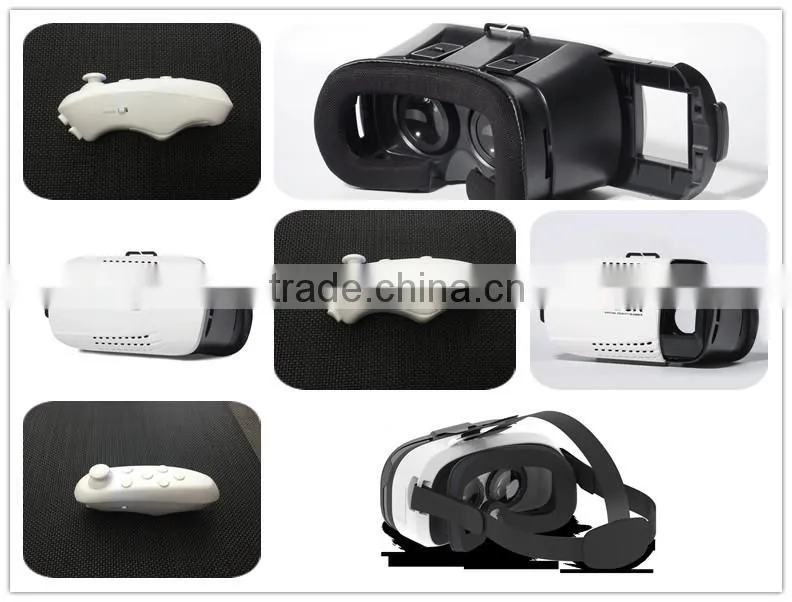 Google Cardboard VR Box + Smart Bluetooth Wireless Mouse / Remote Control Gamepad Reality Glasses