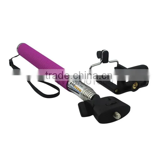 wireless mobile phone holder selfie stick with remote
