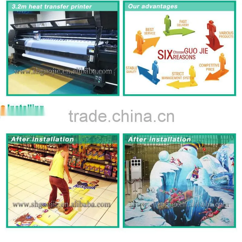 Digital sticker printing pvc floor sticker