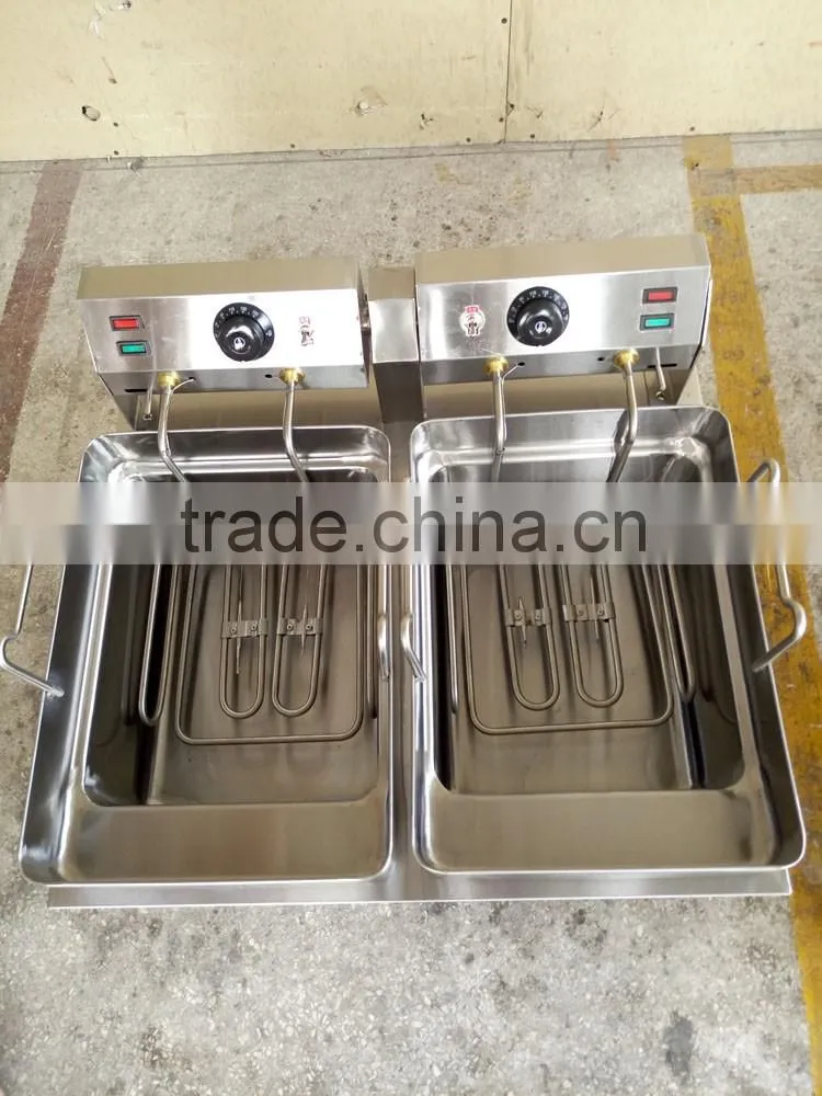 dual tank electric deep fryer to fry different food