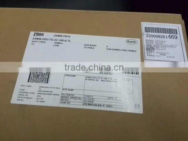 ZTE ZXMW PR10 ODU 7G-3C-168-A NEC Digital microwave transmitter