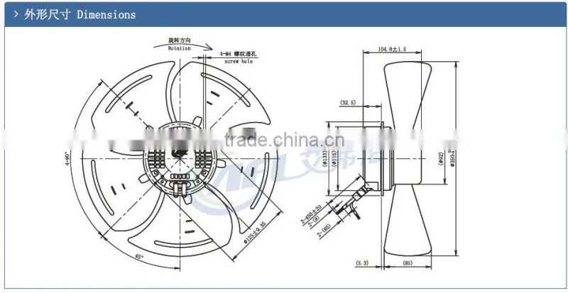 EC Axial Fans A3P350-EC092 hangzhou