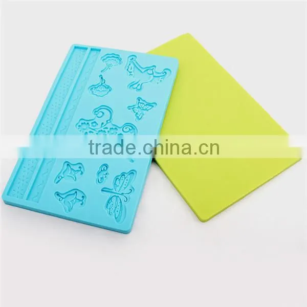 Beautiful flower leaf shaped silicone decorating cake tools