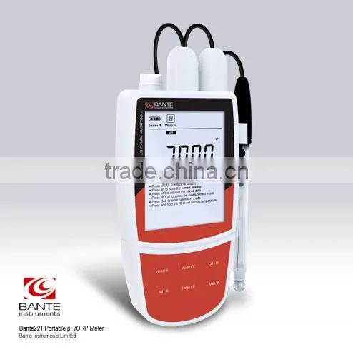 Bante221 High Accuracy Portable pH Meter | Portable pH Meter Kit