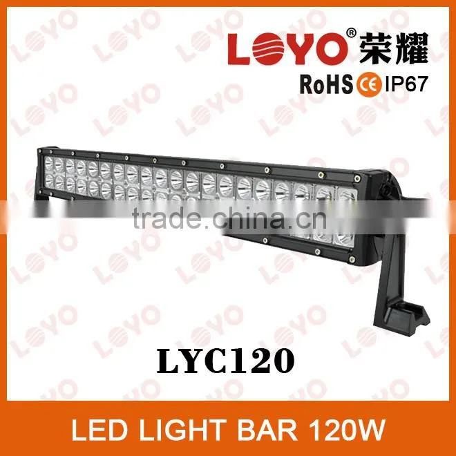 Promotion 120w LED offroad lighting bar car roof top light bar 12V IP67 120W Off Road LED light 12v