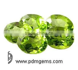 Peridot Semi Precious Gemstone Oval Cut For Diamond Pendant From Manufacturer/Wholesaler