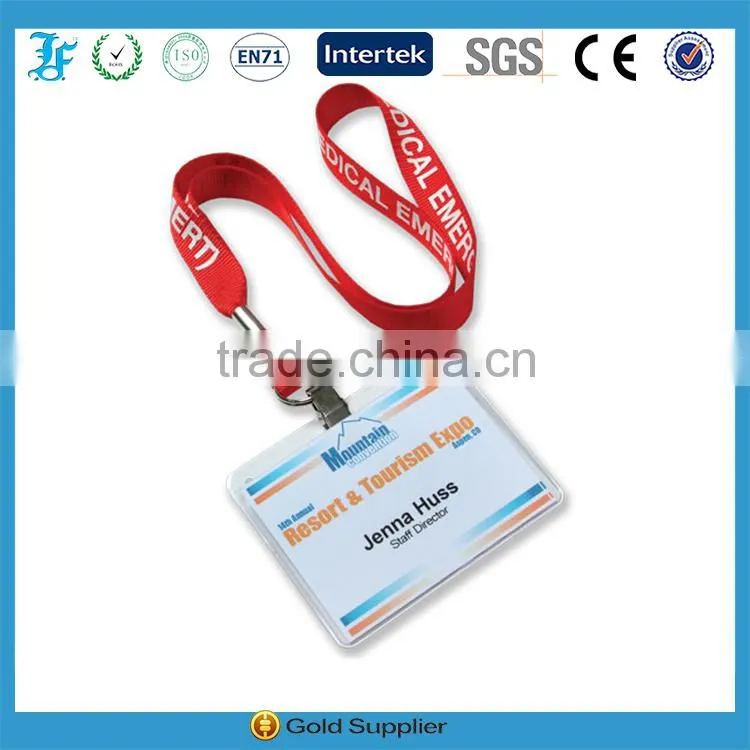custom name tag neck id card holder lanyard