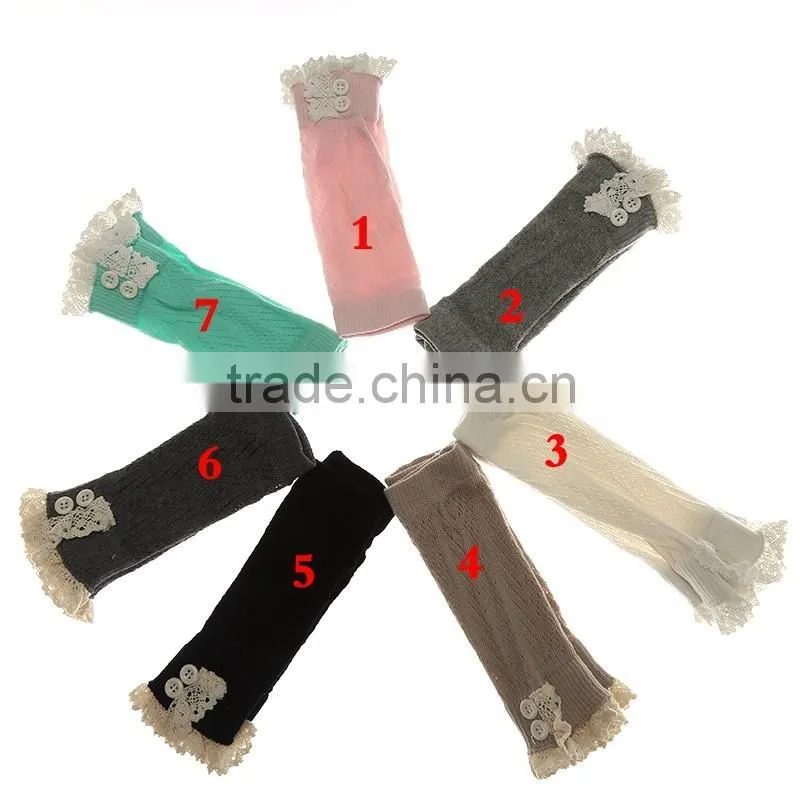 wholesale In stock New arrival cotton heart cute leg warmers