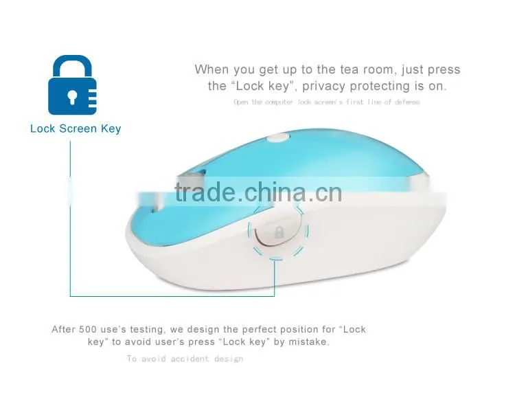 2.4Ghz wireless mouse with privacy security function for wireless mouse