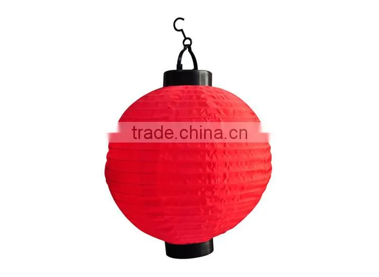Lantern-shape red led garden light
