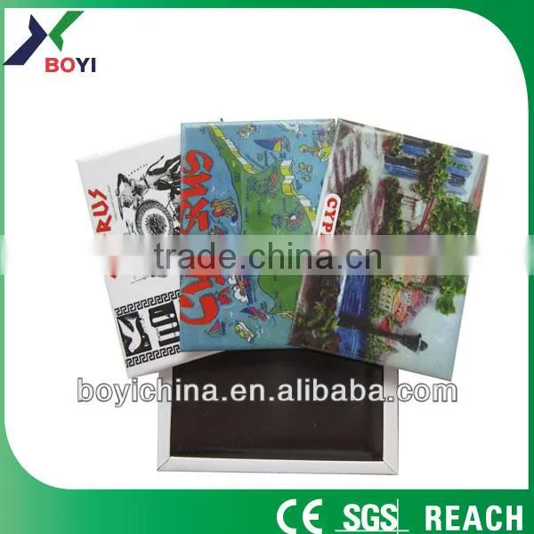 Free Sample Custom Souvenir Fridge Magnet in Tin