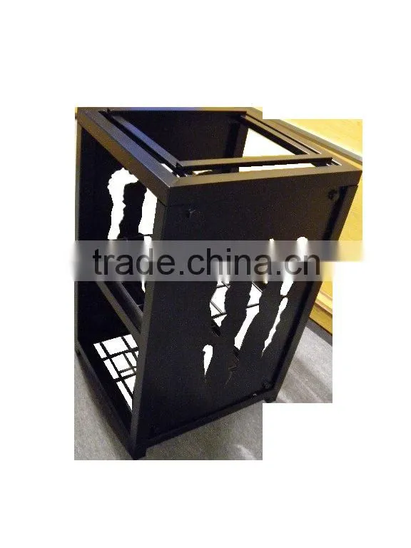 Home Appliance Floor Standing Whiskey Display Shelf Rack