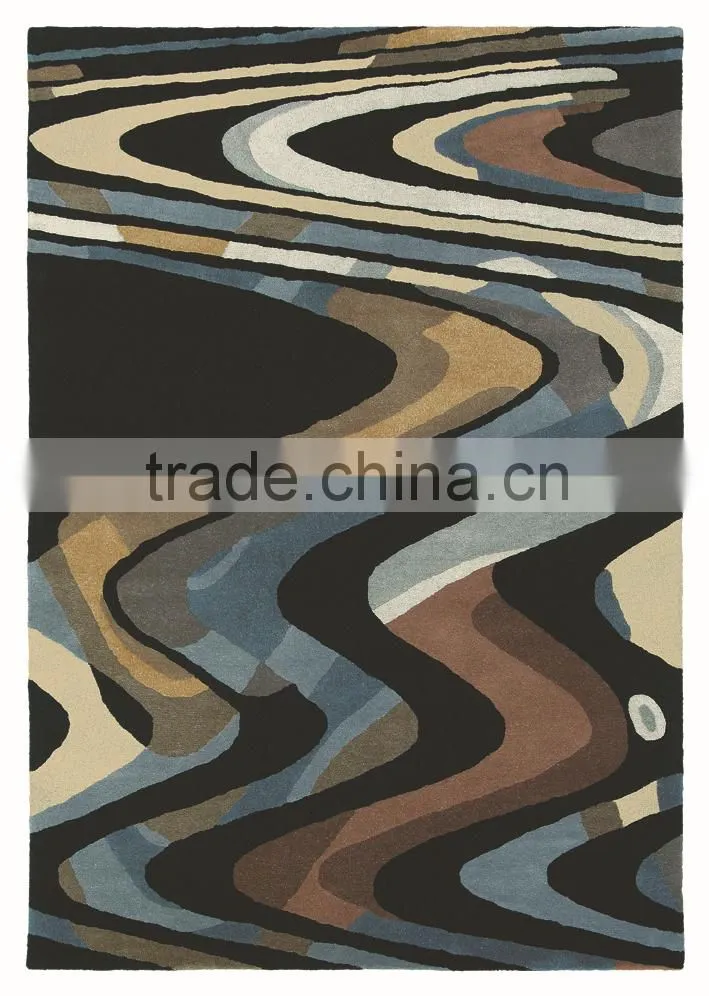 Modern multiple color hand tufted rug for decoration