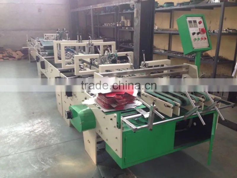 alibaba recommend small box folder gluer machine /carton box making mahcine price made in china