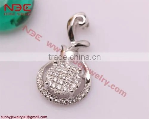 New fashion cross necklace--handmade 925 sterling silver with black CZ and white CZ